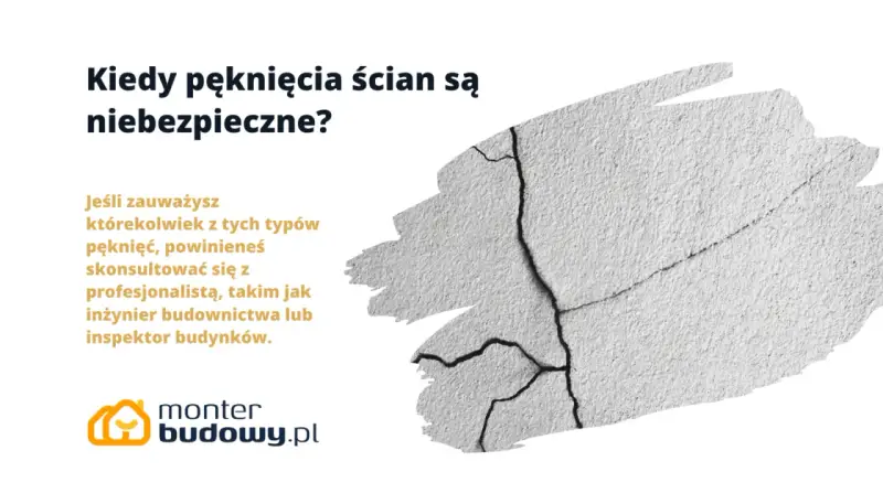 Pionowe pęknięcia ścian nośnych mogą być sygnałem ostrzegawczym. Warto skonsultować się z fachowcem, gdy zauważysz takie uszkodzenia.