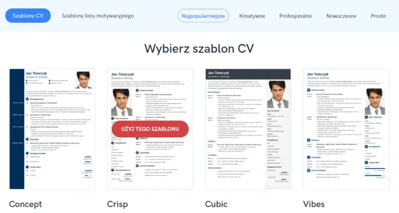 Wybieraj spośród szablonów CV, aby łatwo stworzyć profesjonalny dokument. Dowiedz się, jak napisać CV na telefonie, korzystając z gotowych wzorów.