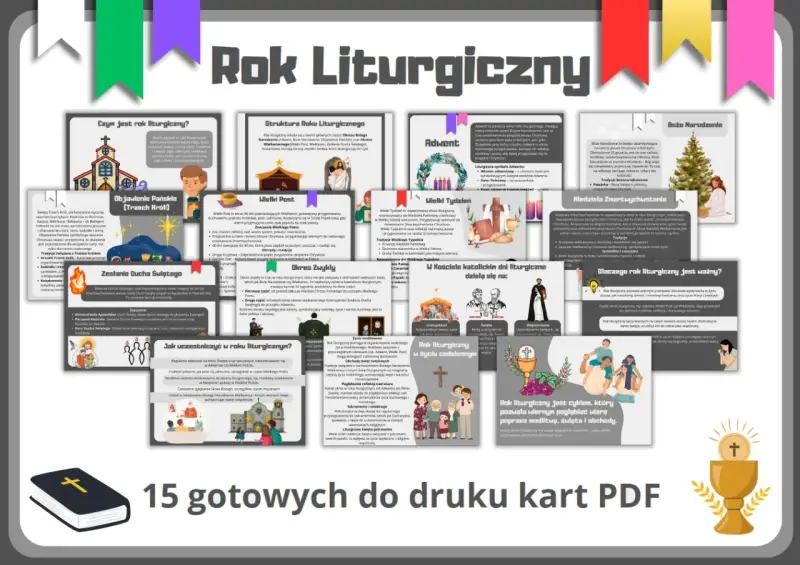 Pierwszy dzień tygodnia to niedziela, początek roku liturgicznego. Obraz przedstawia jego strukturę i znaczenie.