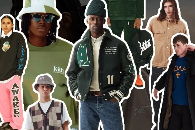 Kolekcja ubrań od znanych polskich marek streetwearowych: kurtki, bluzy, spodnie i akcesoria.