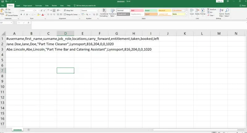Dane w pliku csv zawierają informacje o użytkownikach, ich rolach i lokalizacjach.