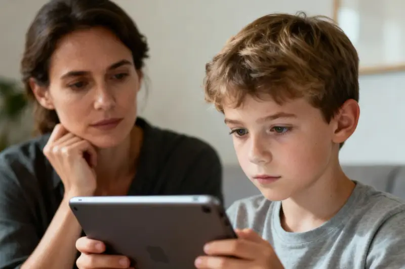 Mama wspiera syna w nauce, dostosowując materiały do jego indywidualnych potrzeb rozwojowych. Przykłady takich potrzeb to np. nauka przez zabawę.