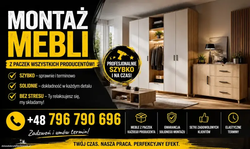 Profesjonalny montaż mebli w paczkach. Szybko, solidnie i na czas. Zadzwoń i umów termin na montaż mebli w paczkach, cena atrakcyjna!