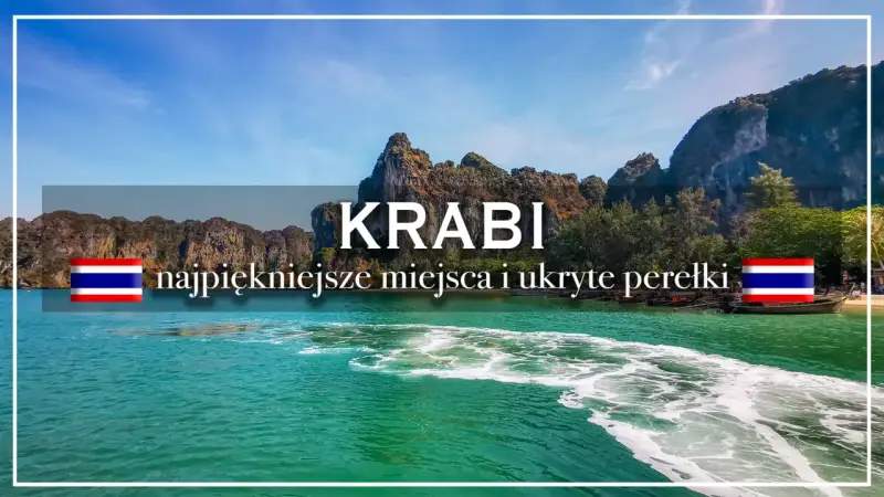 Krabi: najpiękniejsze miejsca i ukryte perełki. Widok na turkusową wodę i skaliste wybrzeże Ao Nang Beach w Tajlandii.