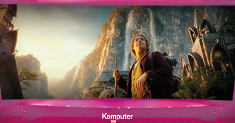 Bilbo Baggins w 3D HFR, co to za technologia? Widok na fantastyczne krajobrazy i elfickie budowle.