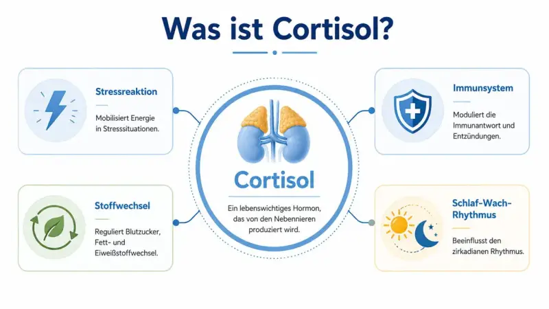 Co to jest kortyzol? Hormon stresu, który mobilizuje energię, reguluje metabolizm, wpływa na układ odpornościowy i rytm dobowy.