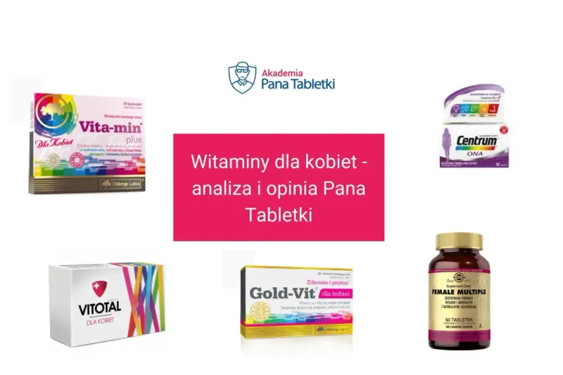 Zestaw witamin dla kobiet: Vita-min Plus, Centrum ONA, Gold-Vit, Vitotal, Female Multiple. Analiza i opinia Pana Tabletki.