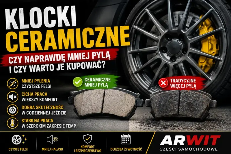 Klocki ceramiczne do zwykłych tarcz: czystsze felgi, cichsza praca i lepsza skuteczność. Porównanie z tradycyjnymi.