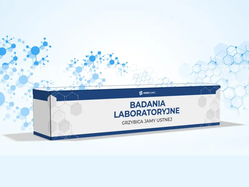Opakowanie "Badania laboratoryjne grzybica jamy ustnej" - szybkie leki bez recepty na infekcje.
