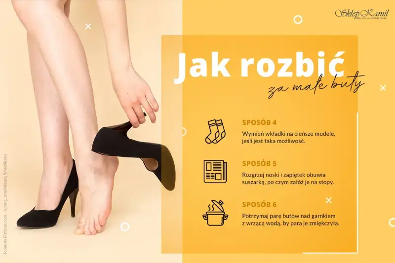 Jak rozciągnąć szpilki? Poznaj sposoby na za małe buty: wymień wkładki, użyj suszarki lub pary z wrzątku.