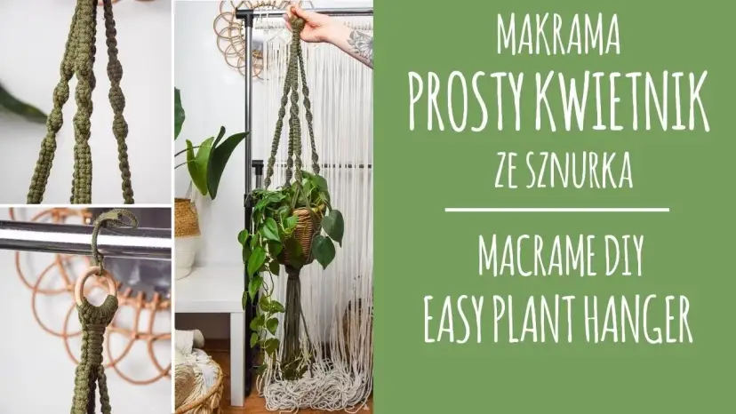 Kwietnik makrama kokon DIY: Prosta instrukcja krok po kroku
