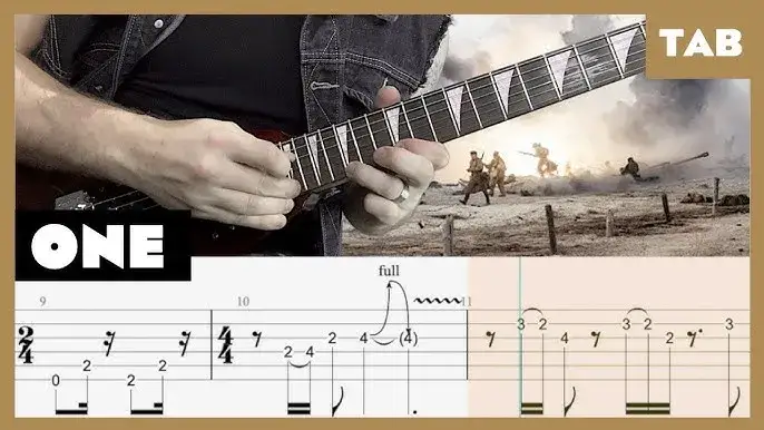 Chwyty na gitarę akustyczną do Metallica One - Zagraj łatwo i pięknie
