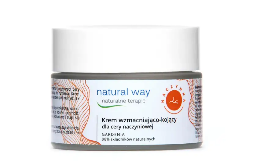 Natural Way Krem wzmacniająco-kojący dla cery naczynkowej. Idealny, gdy szukasz, jaki krem do cery naczynkowej wybrać.