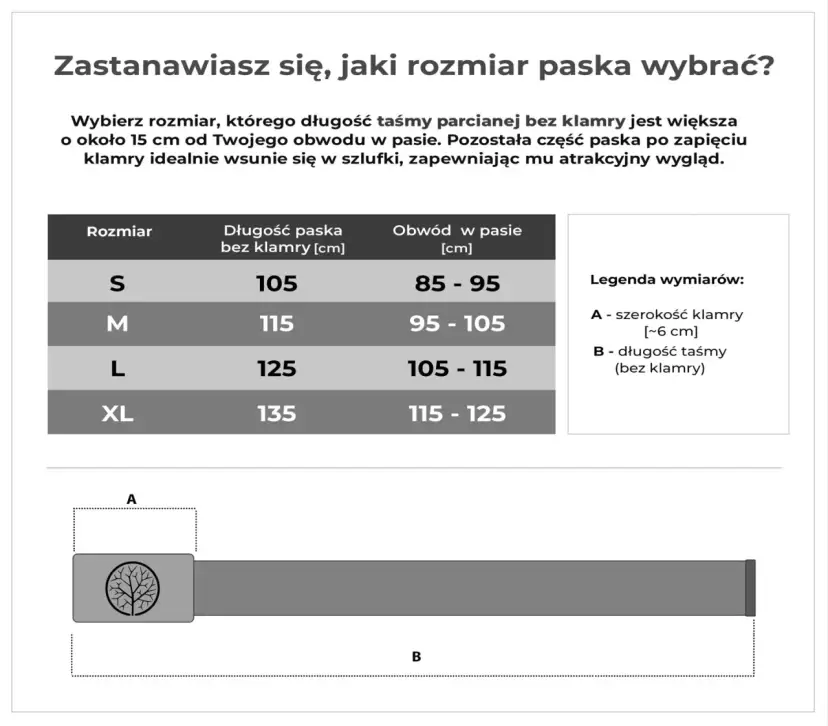 Jaki rozmiar paska do spodni 36 - uniknij błędnego zakupu paska