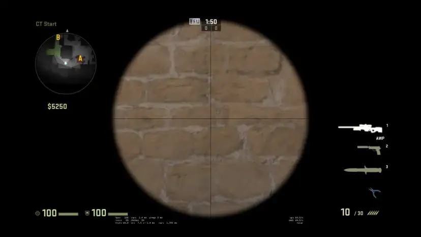 Komenda na pogrubiony celownik AWP CS2: Widoczność + Quickscope!