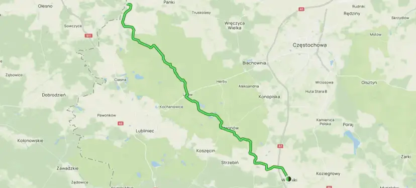 Trasa rowerowa przez malownicze tereny Jury, wiodąca przez lasy i w pobliżu miejscowości takich jak Lubliniec i Koziegłowy. liswarciański szlak rowerowy zaprasza do odkrywania piękna regionu.