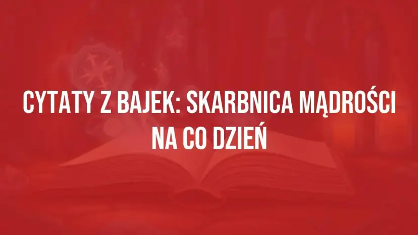 Cytaty z bajek: skarbnicą mądrości na co dzień. Otwarta księga symbolizuje wiedzę i inspirację płynącą z baśni.