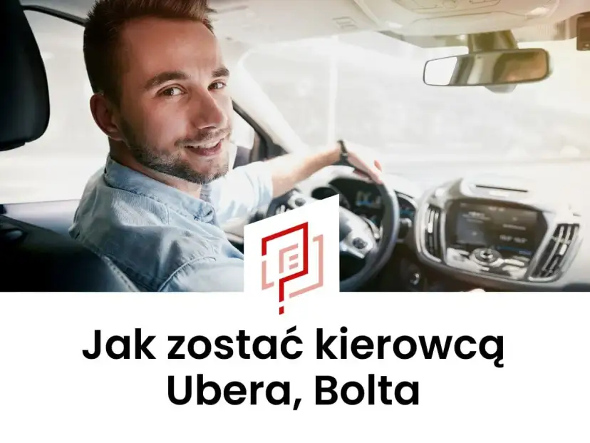 Uśmiechnięty mężczyzna za kierownicą samochodu. Dowiedz się, jak zostać kierowcą Ubera i zacząć zarabiać.