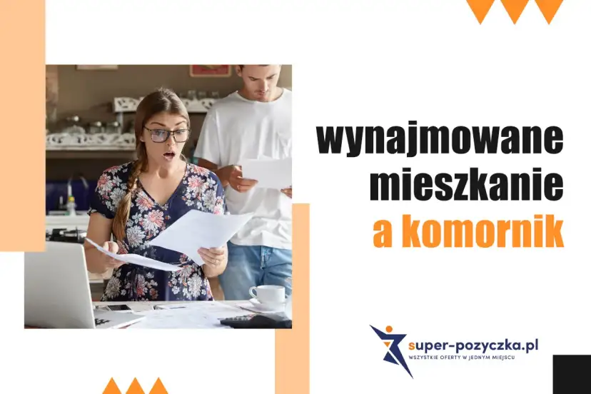 Zaskoczona para analizuje dokumenty. Czy komornik może wejść do wynajmowanego mieszkania? Dowiedz się więcej.