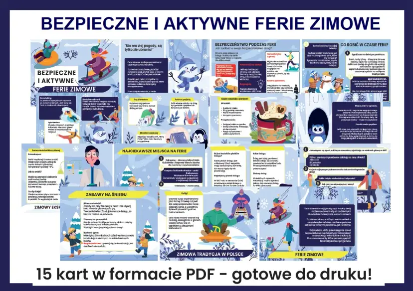 Pomysł na ferie zimowe: bezpieczne i aktywne zabawy na śniegu, ciekawe miejsca, tradycje i porady, jak spędzić czas.