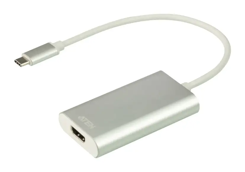 Adapter USB-C na HDMI. Umożliwia podłączenie aparatu do komputera jako kamery, przesyłając obraz w wysokiej jakości.