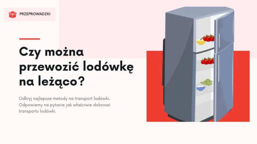 Jak przewieźć lodówkę? Pionowo czy na leżąco? Poradnik eksperta.
