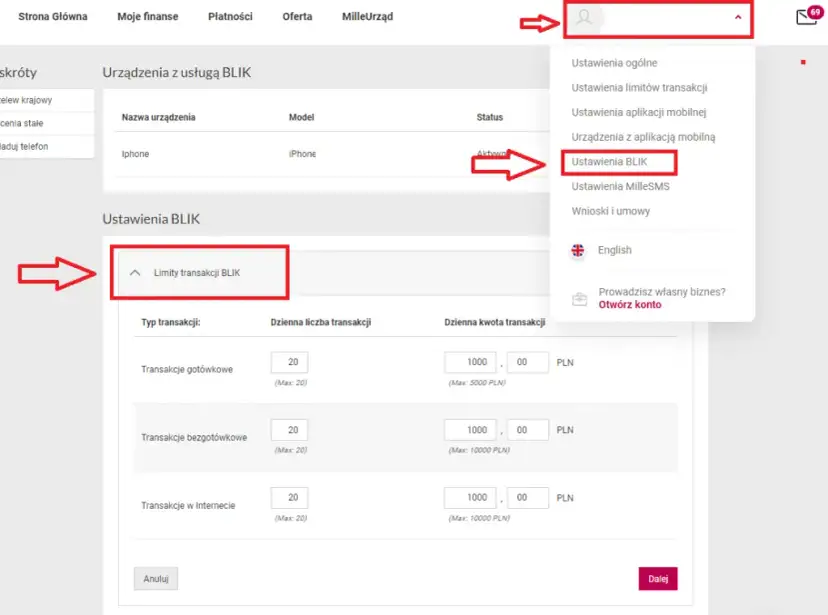 Jak zmienić limit BLIK w Millennium i uniknąć nieprzyjemności