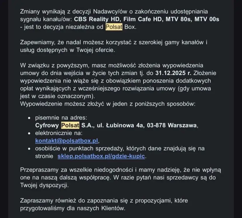Polsat Box: Rozwiązanie umowy bez kar? Sprawdź, jak to zrobić!