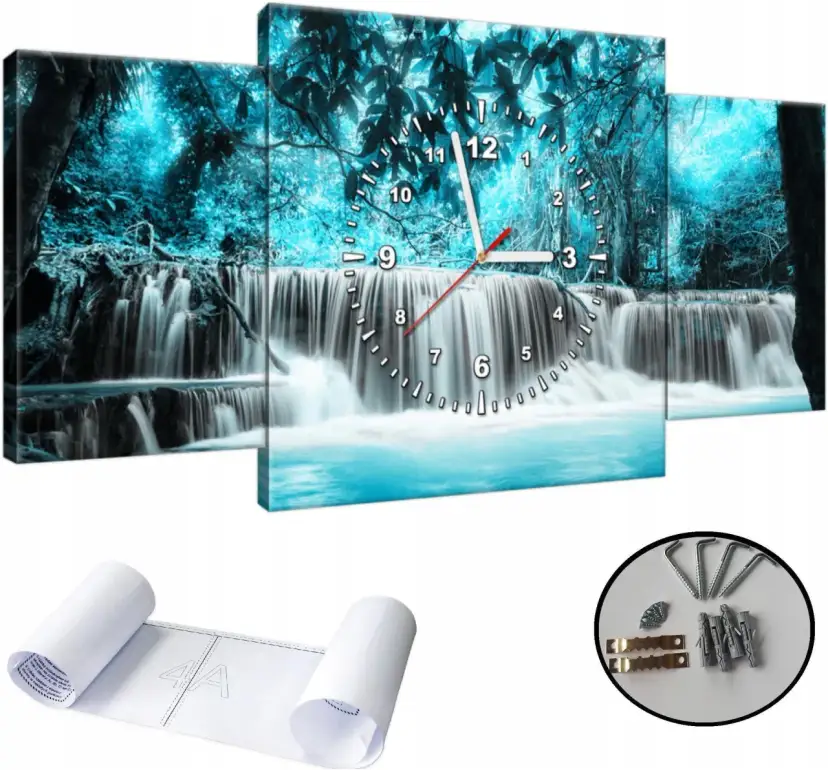 Zestaw obrazów do salonu: Jakie obrazy z zegarem są najmodniejsze i stylowe?