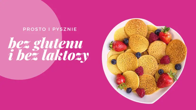 Placuszki z owocami na talerzu. Proste i pyszne przepisy bezglutenowe i bez laktozy.