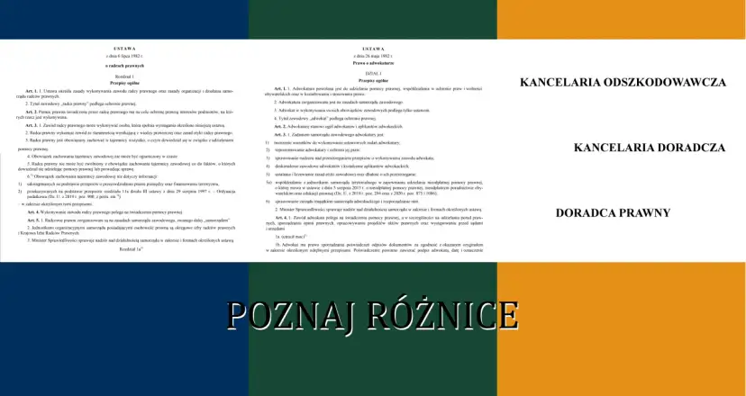 Adwokat a radca prawny: Jedyna różnica, która ma znaczenie