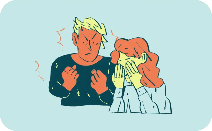 Zraniona kobieta i wściekły mężczyzna. Jak walczyć z zazdrością w związku, by nie doprowadzić do takiej sytuacji.