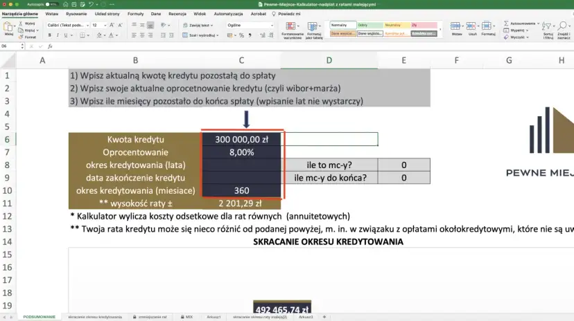 Jak obliczyć oprocentowanie lokaty w Excelu? Zbuduj swój kalkulator