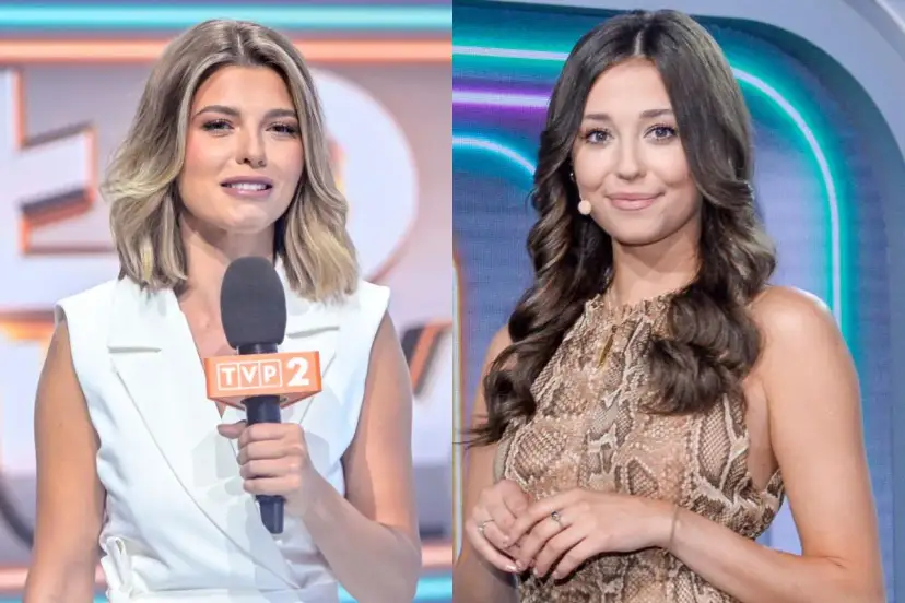 Dwie prezenterki TVP 2. Jedna z mikrofonem, druga w sukience wężowej. Jak wysłać zgłoszenie do programu?