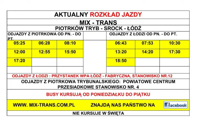 MZK Piotrków Trybunalski: Rozkład jazdy i bilety jak jeździć sprawnie?
