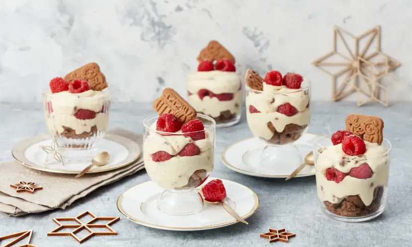 Himbeer Spekulatius Dessert: Einfaches Rezept für festlichen Genuss