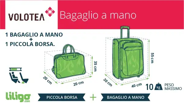 Volotea bagaglio a mano: regole 2025, costi e trucchi per risparmiare