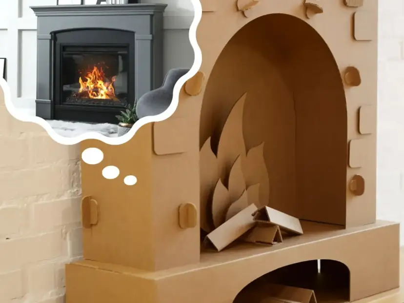 Atrapa kominka z kartonu: Jak zrobić? Prosty poradnik DIY