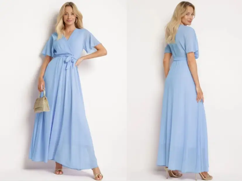 Jakie dodatki do niebieskiej sukienki na wesele? Zjawiskowy look!