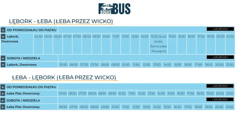 Boguś Bus Lębork: Gdzie dokładnie przystanek? Sprawdź rozkład!