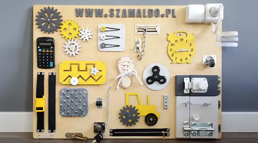 Tablica sensoryczna: Pomysły, bezpieczeństwo i gdzie kupić elementy