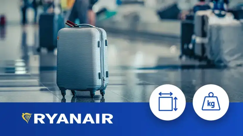Walizka na lotnisku. Dowiedz się, ile kosztuje bagaż rejestrowany w Ryanair, sprawdzając wymiary i wagę.