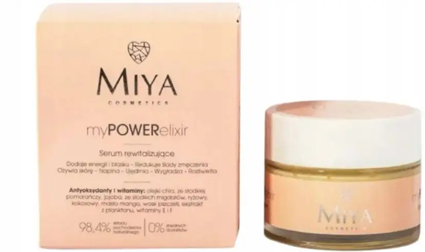 Serum rewitalizujące myPOWERelixir Miya Cosmetics - skład i działanie