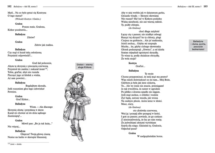 Balladyna: Postacie do krzyżówki Szybka ściąga (liczba liter)