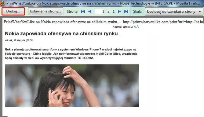 Jak wydrukować artykuł ze strony internetowej bez zbędnych elementów