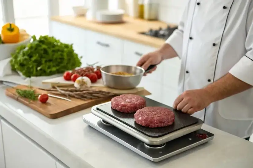 Ile waży burger wołowy? Zaskakujące różnice w wagach produktów