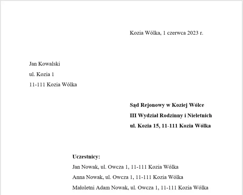 Jak napisać pismo do sądu rodzinnego? Praktyczny poradnik