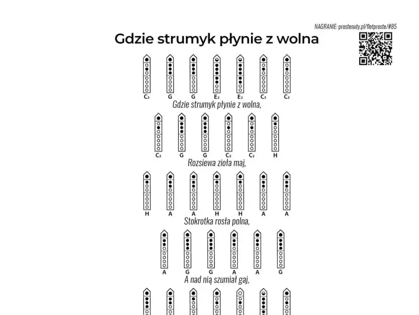 Gdzie strumyk płynie z wolna: podkłady MP3, MIDI, karaoke znajdź swój!