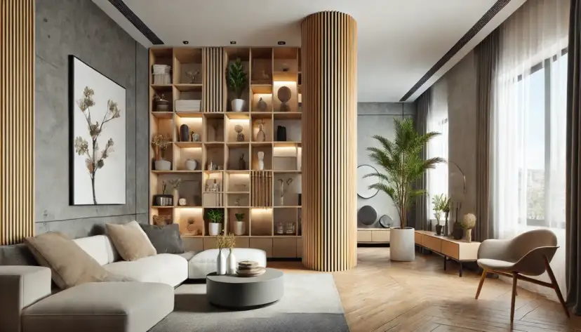 Jak ozdobić słup w salonie – 10 kreatywnych pomysłów na dekorację