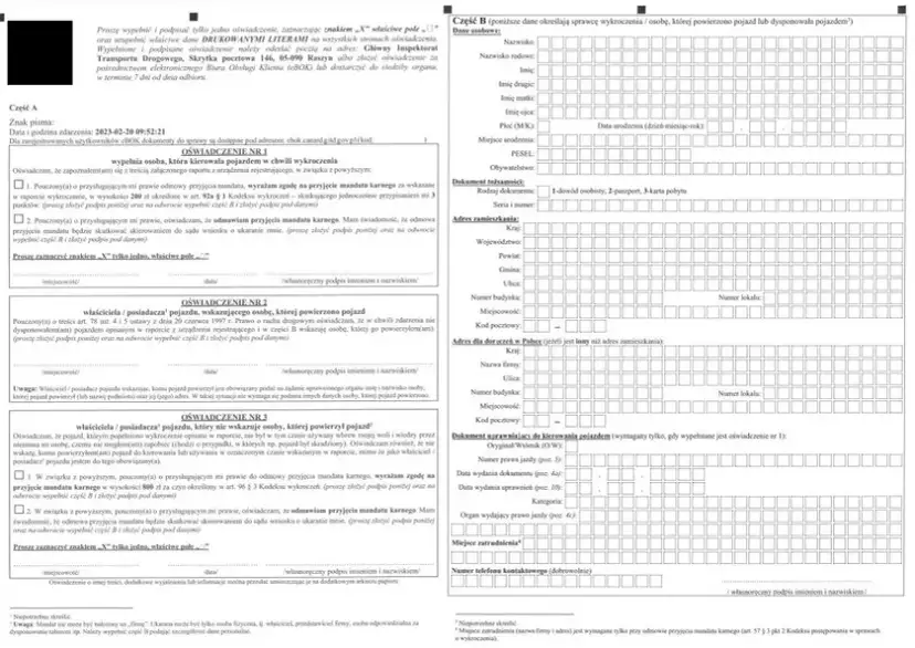 Oświadczenie nr 3 GITD: Jak wypełnić i uniknąć punktów karnych?